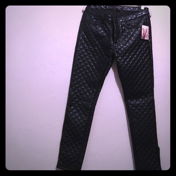 Black leather pants. Brand new. With tags on