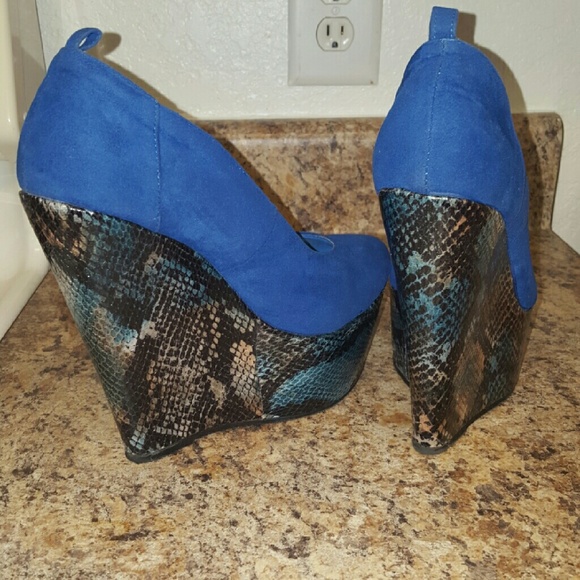 Blue Python Wedges