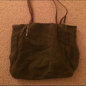 J.Crew Forest Green Tote