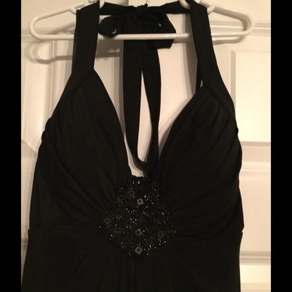 White House Black Market knee length black dress