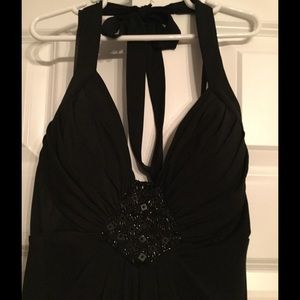 White House Black Market knee length black dress