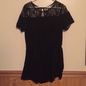 Black Lace Charlotte Russe Romper