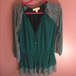 Michael Kors floral baby doll dress.