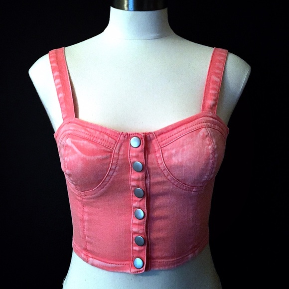Forever 21 Festival Collection Denim Crop Top