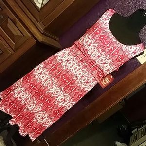 NWT red and white dress