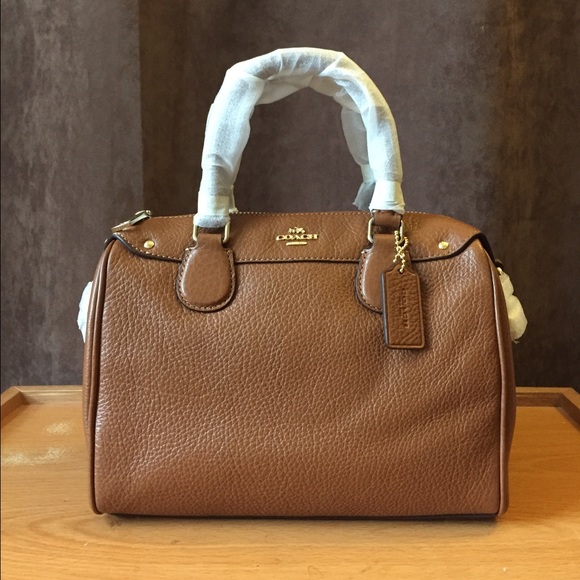 Coach Saddle/Brown Pebbled Leather Satchel
