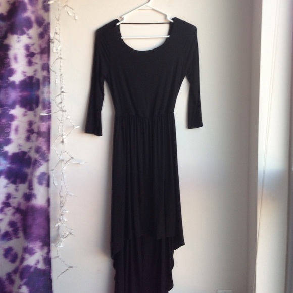 Forever 21 black hi-low dress