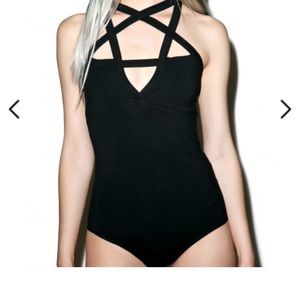 Brand New with Tags KILLSTAR pentagram body suit