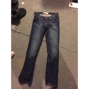 Size 9 regular hollister boot cut dark wash jeans