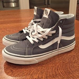 Vans Sk8-Hi Slim Grey Women's Size 8.5 Shoes