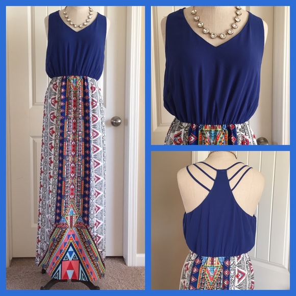 Pink Owl Dresses & Skirts - ️🚨SOLD  🚨Multi Color Sleeveless MaxiDress