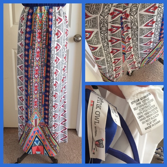 ️🚨SOLD  🚨Multi Color Sleeveless MaxiDress - Picture 2 of 2