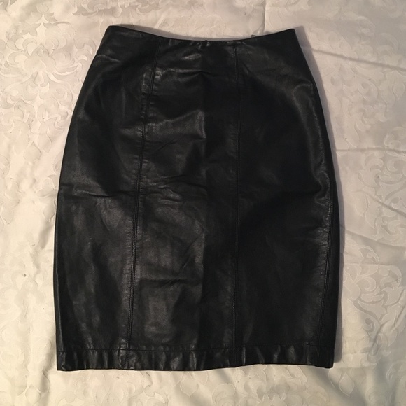 Dresses & Skirts - Leather Pencil Skirt
