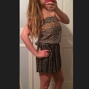 💟SOLD💟Strapless Aztec Sequin Romper💟