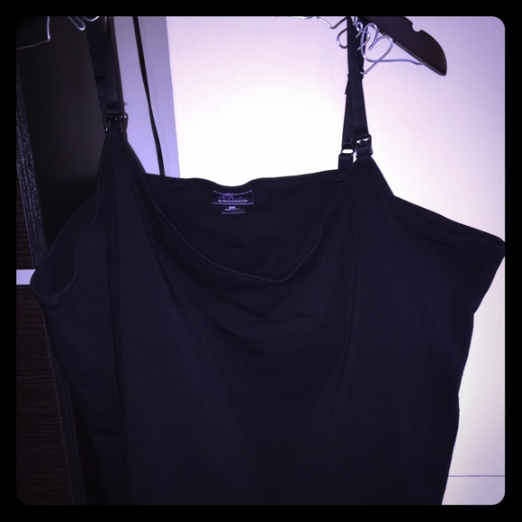 CLEAR OUT Black Motherhood Maternity Nursing Tank