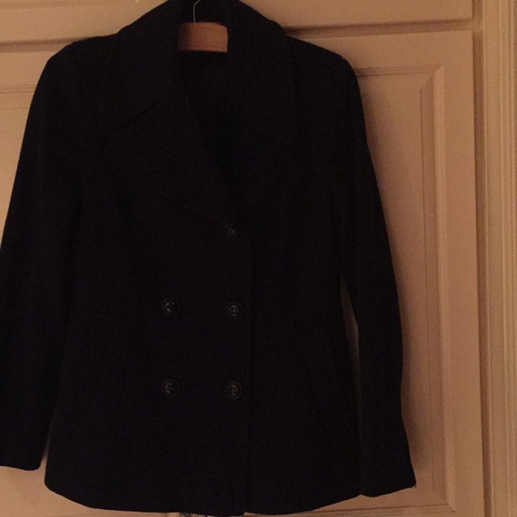 Black pea coat