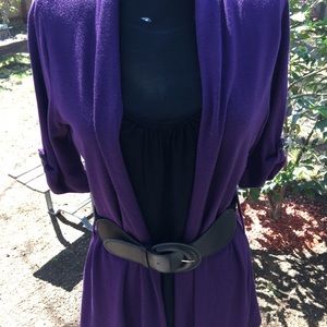 Arden B belted sweater with built in tank!