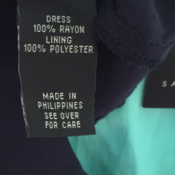 Blue Teal White Halter Color Block Maxi Dress - Picture 3 of 4