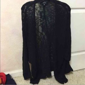 Black knitted cardigan