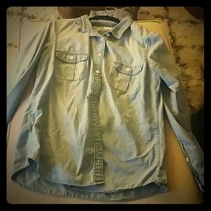 Jcrew denim button up shirt