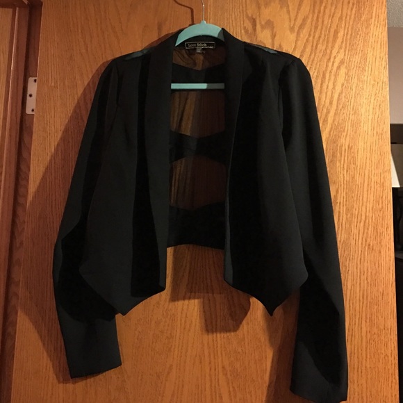 Love Stitch Mesh-Back Blazer