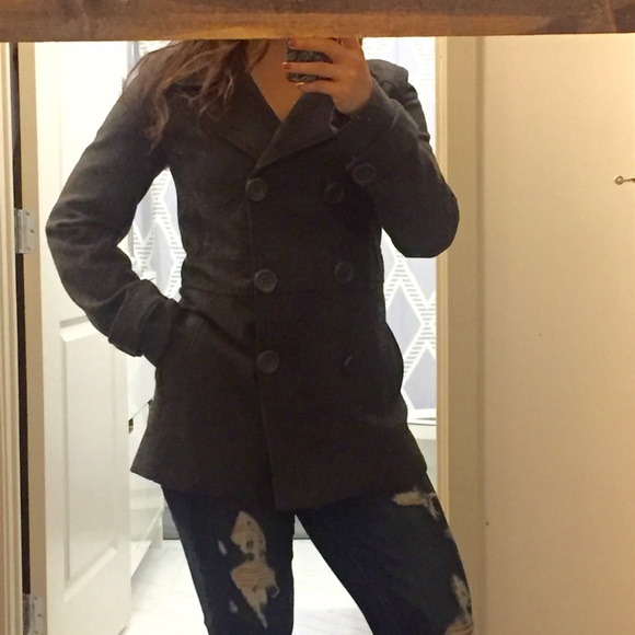 grey delias pea coat