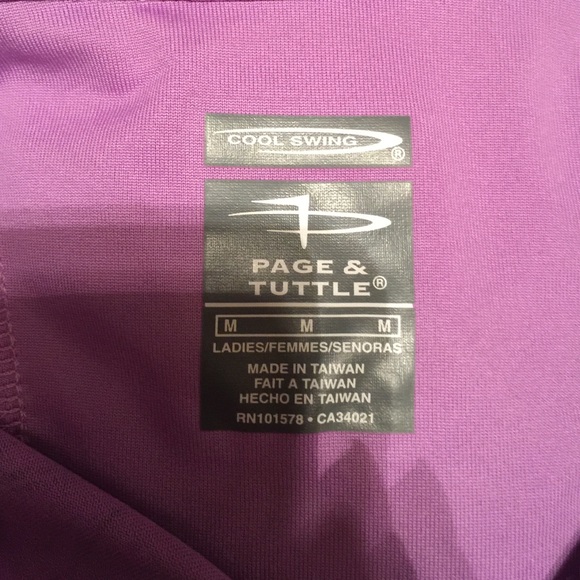 NWOT Page & Tuttle Tennis or gold shirt - Picture 4 of 4