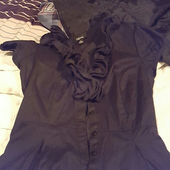 Ruffled neck dress - Picture 1 of 3