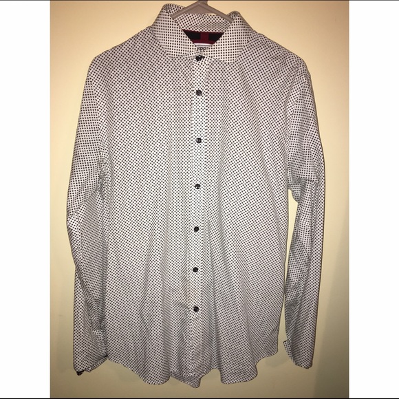 Men's Polka Dotted Button-Down