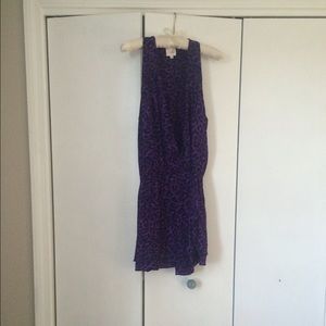 Parker silk wrap mini dress