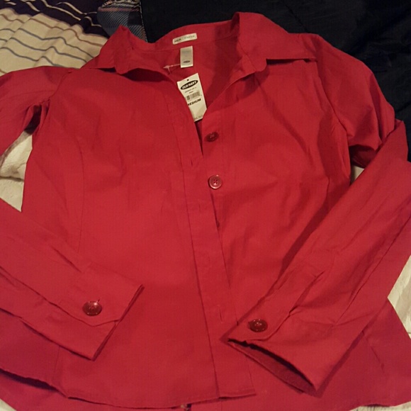 Nwt red fitted shirt - Picture 1 of 2