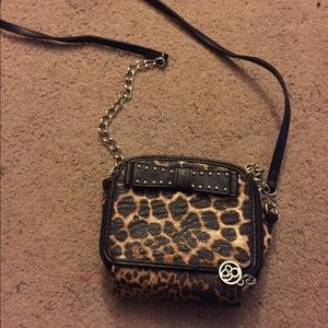 Jessica Simpson leopard purse