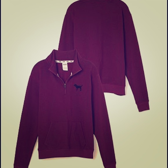 Marroon PINK half zip