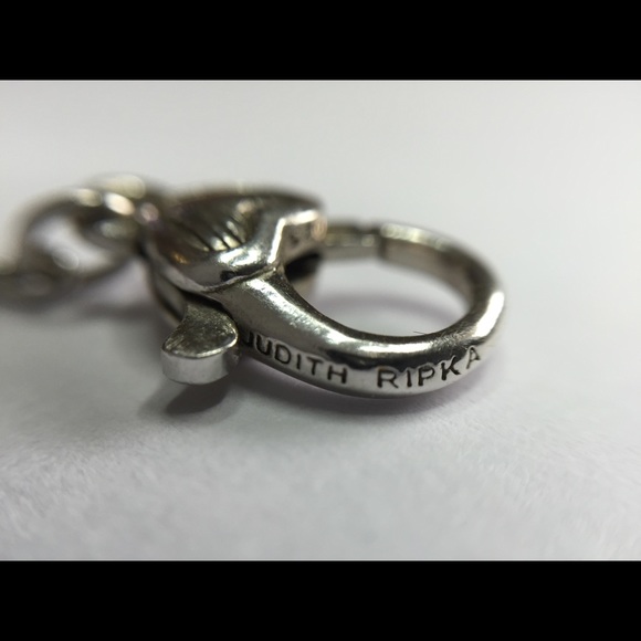 Judith Ripka 36 inch Necklace Sterling w Onyx - Picture 2 of 3