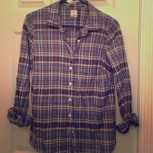 J Crew "The Perfect Shirt" plaid button up
