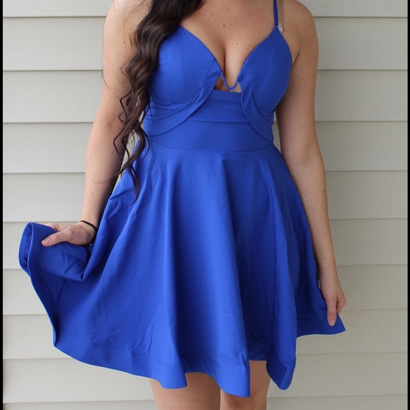 NWT tea and cup blue formal dress - Picture 2 of 4