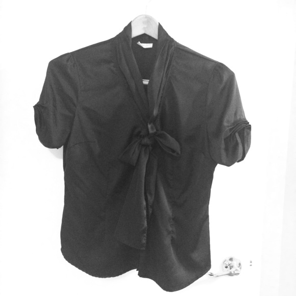 NY&C Silky Black Blouse