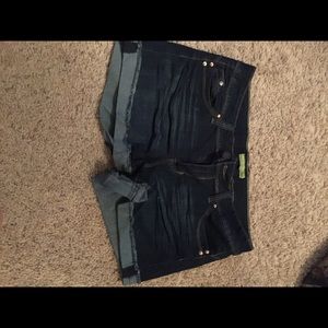 Blue jean shorts