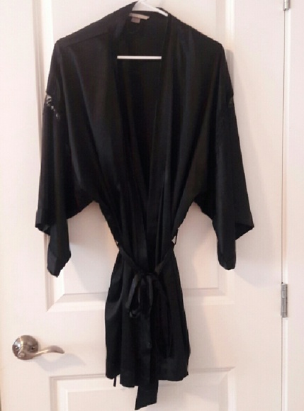 Lace and silk Victoria's secret robe