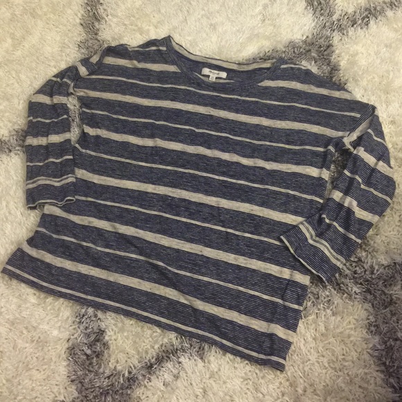 Madewell 3/4 Sleeve Crop Shirt