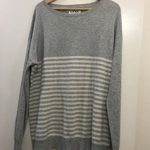 One Teaspoon Sweaters - One Teaspoon grey striped "cashmere" sweater in M One Teaspoon Sweaters - One Teaspoon grey striped "cashmere" sweater in M