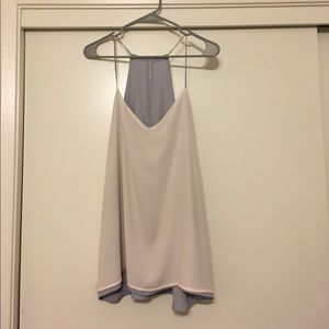 Express Grey/Cream tank top