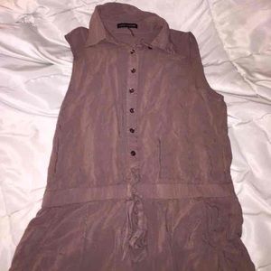 brown/nude romper fashion nova