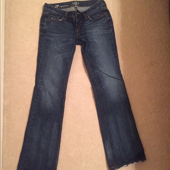 Boot cut dark denim jeans