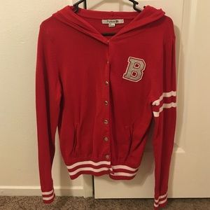 Forever 21 Red sweater with B emblem
