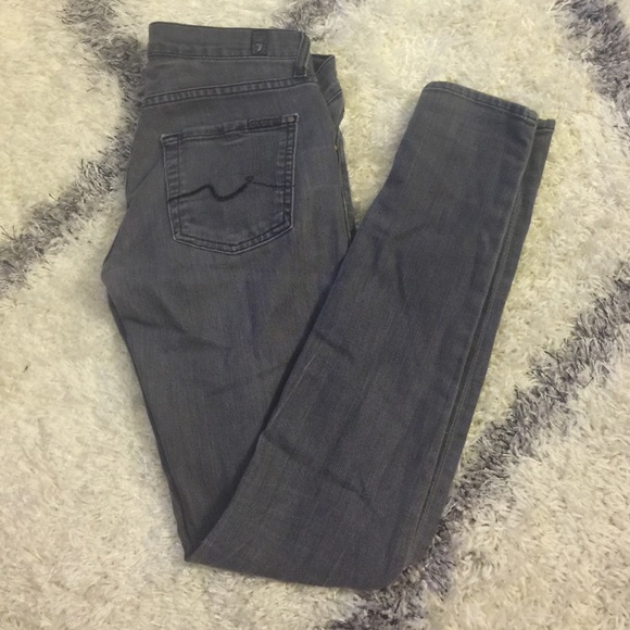 Charcoal Low-Rise Skinny Jeans