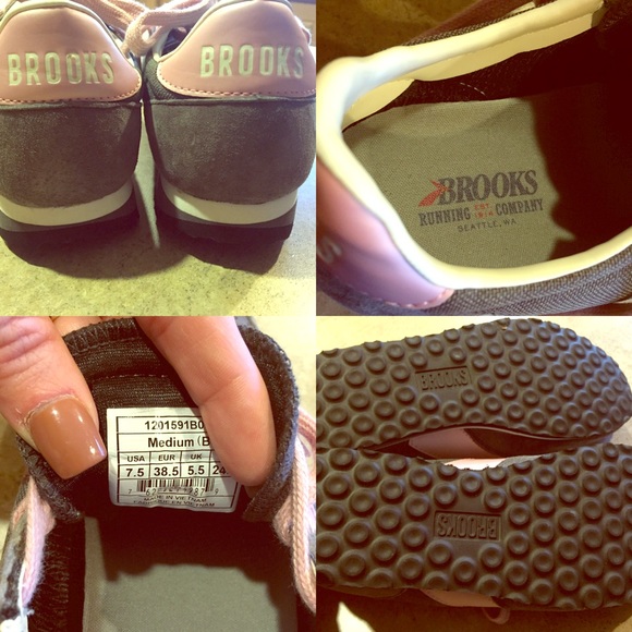 Original Brooks running shoes!  Gray and Pink 7.5