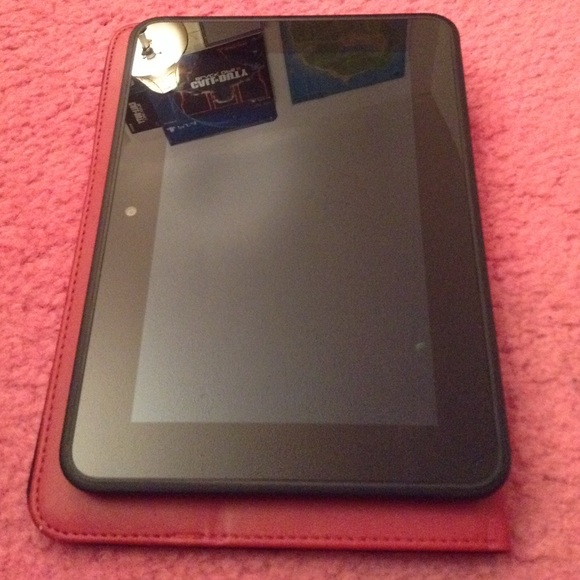 Kindle HD Fire with case