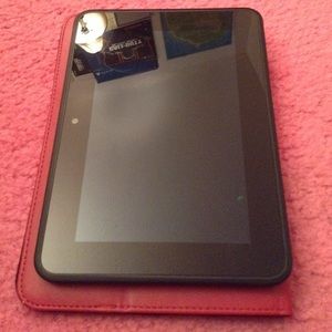 Kindle HD Fire with case