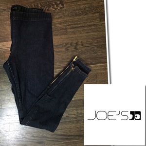 Joe's Jeans Legging Denim Ankle Zipper Pull On Skinny Pants